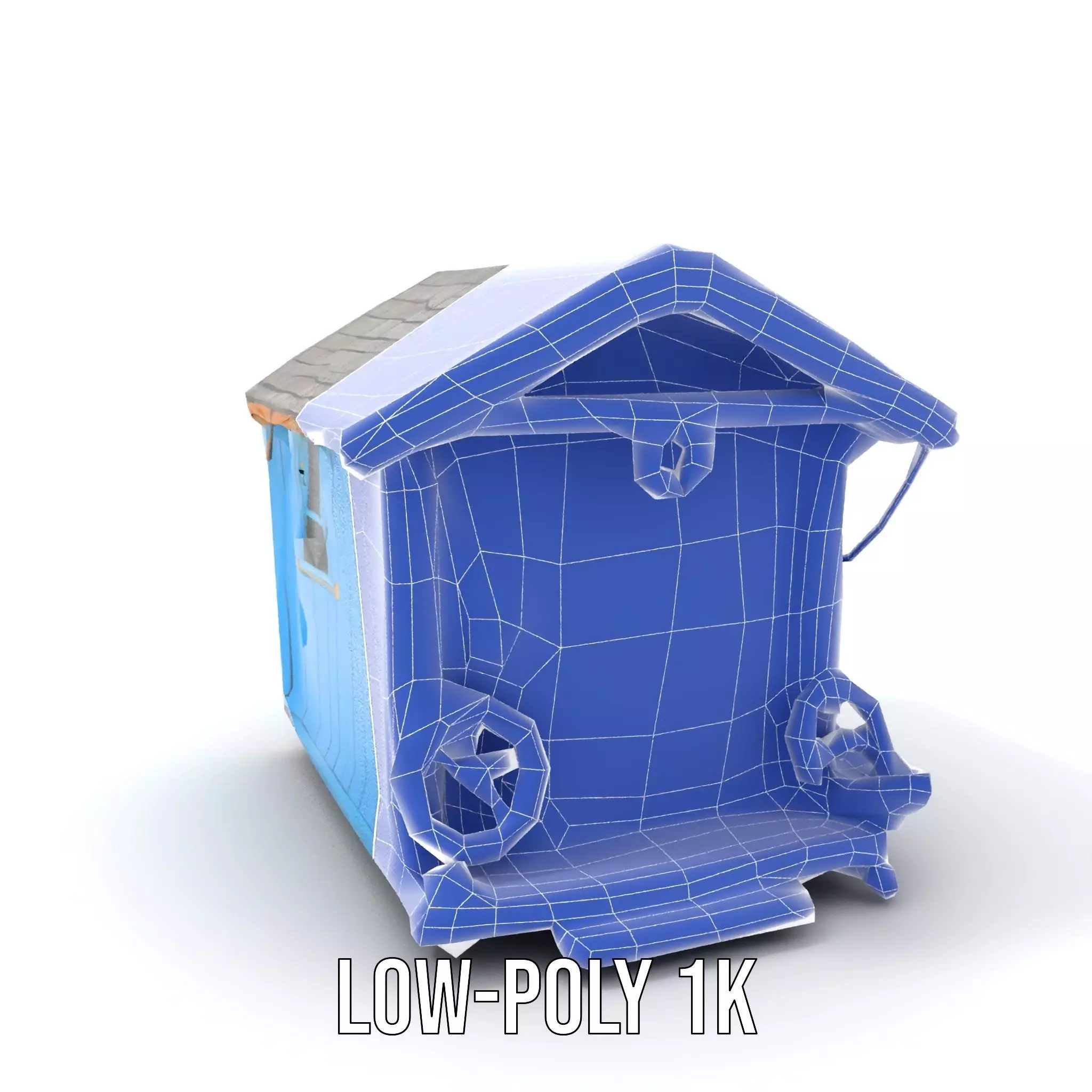 Coastal Beach Hut model pack Low-poly 3D model_23