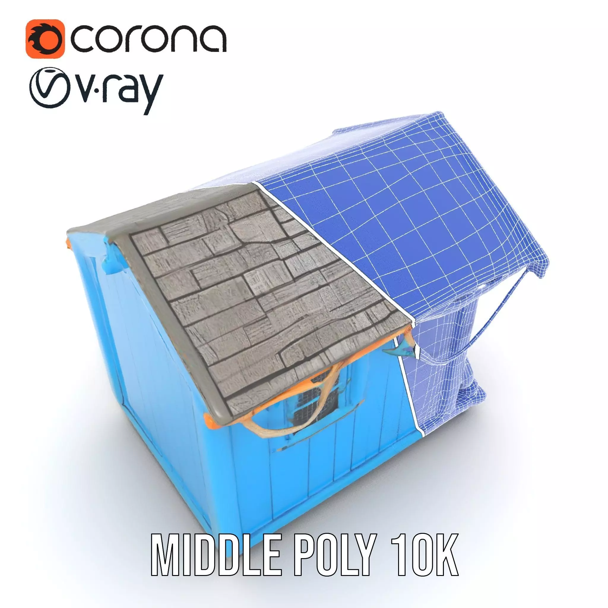 Coastal Beach Hut model pack Low-poly 3D model_22