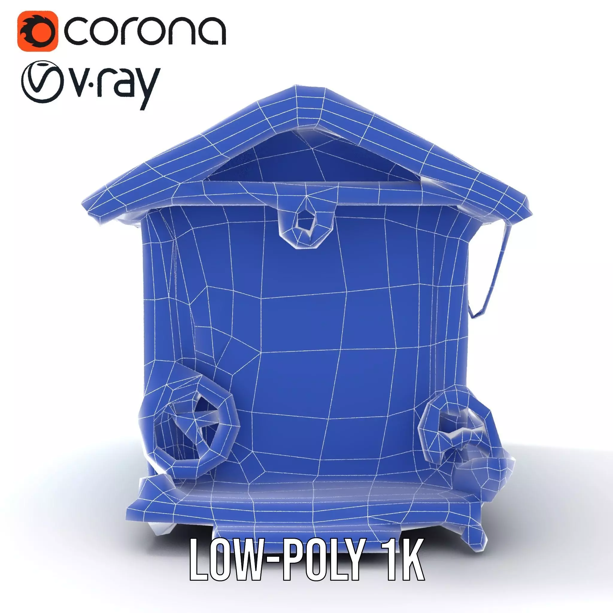 Coastal Beach Hut model pack Low-poly 3D model_17