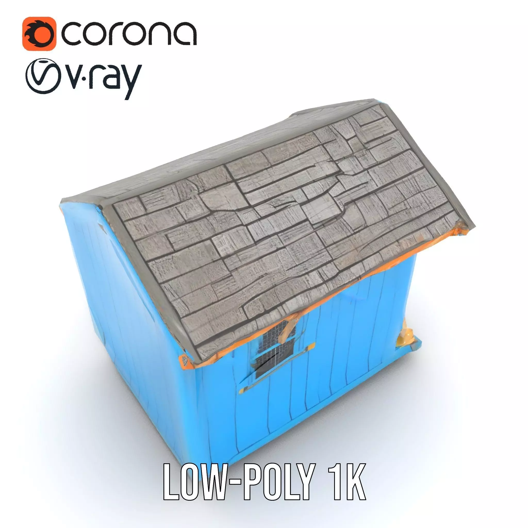 Coastal Beach Hut model pack Low-poly 3D model_9