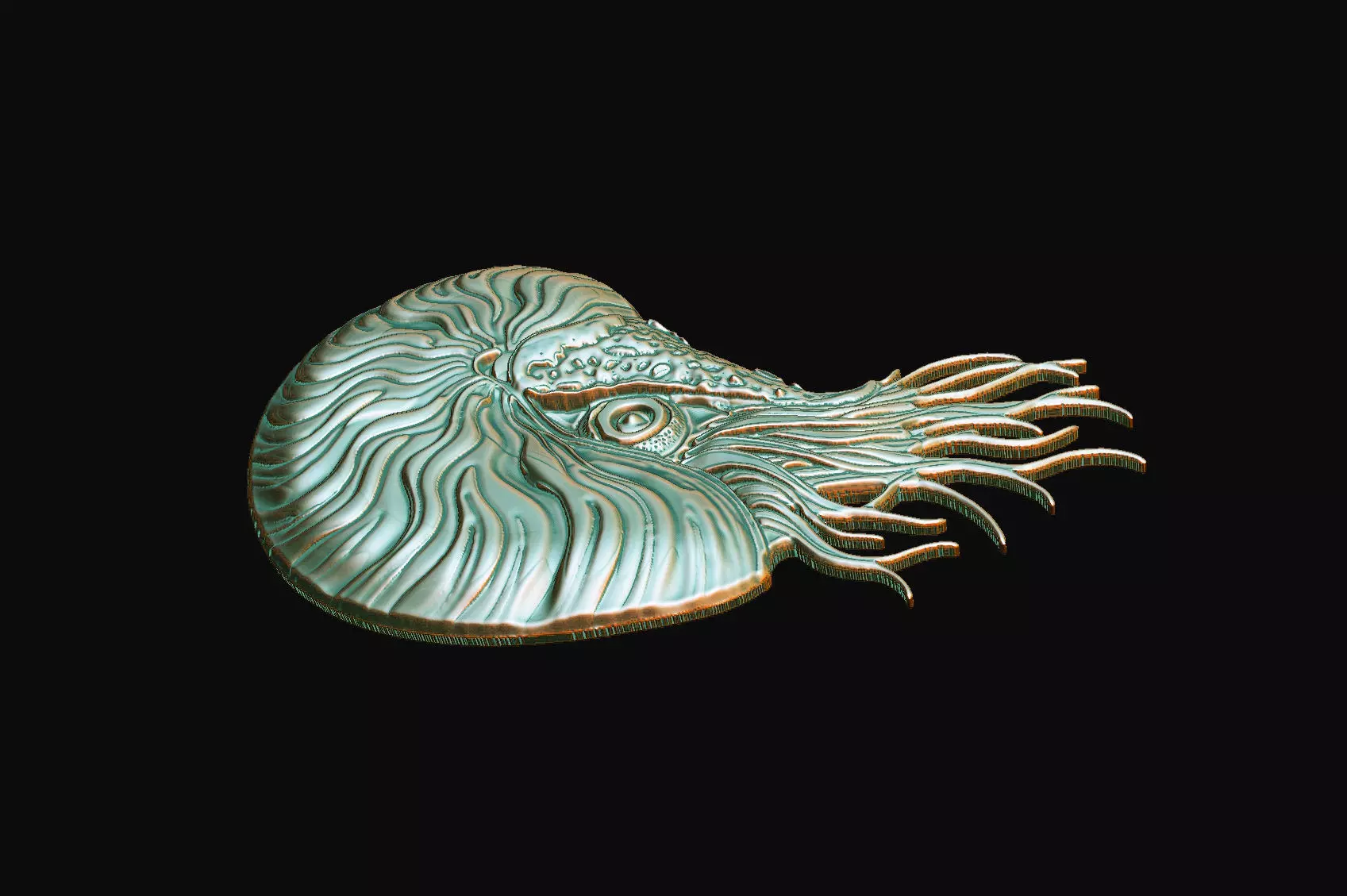 pompilius cnc aspire artcam V carving engrave wood relief  3D print model_5