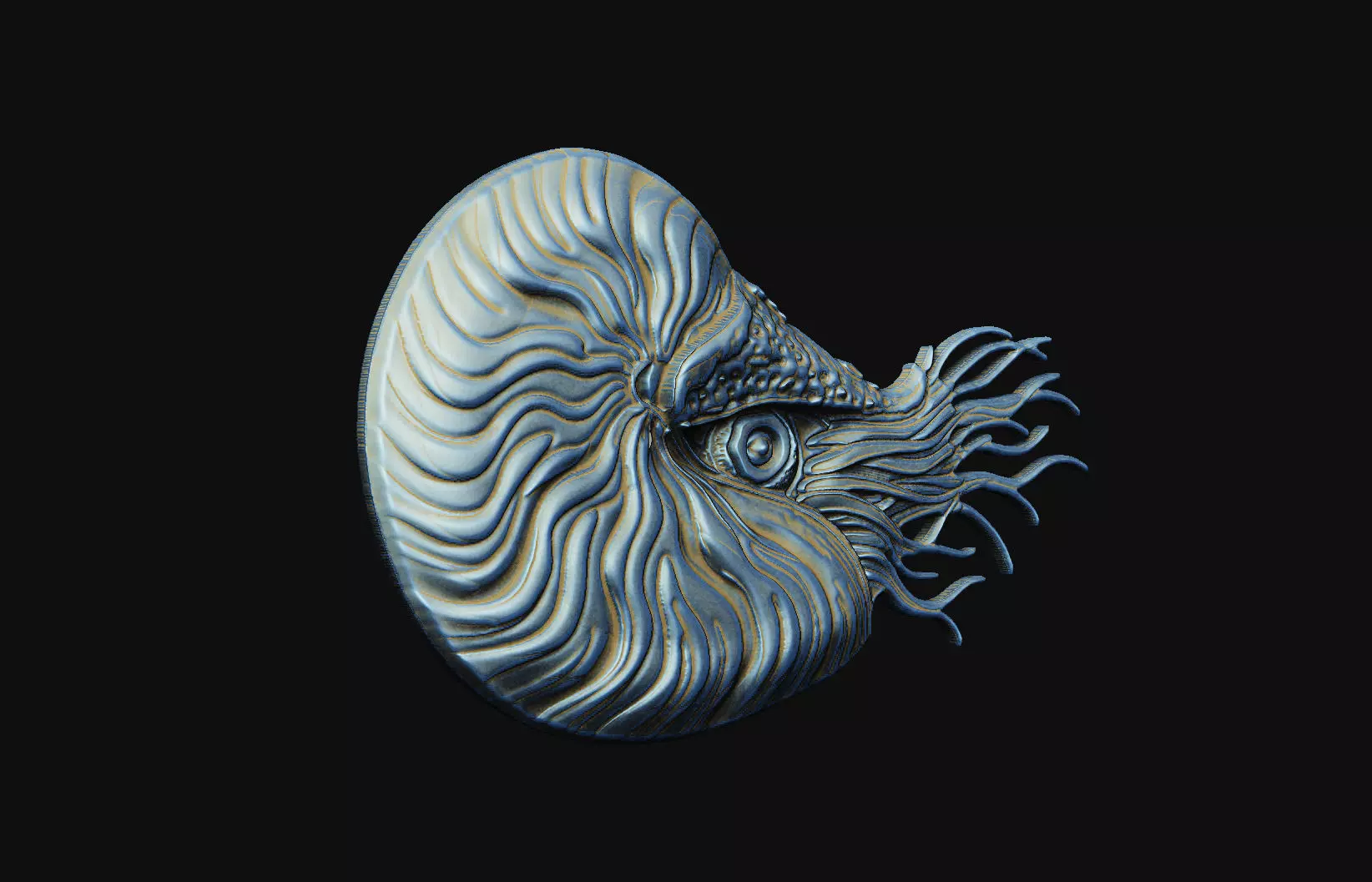 pompilius cnc aspire artcam V carving engrave wood relief  3D print model_2