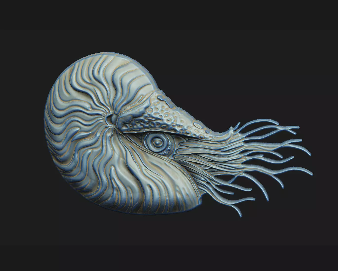 pompilius cnc aspire artcam V carving engrave wood relief  3D print model_3