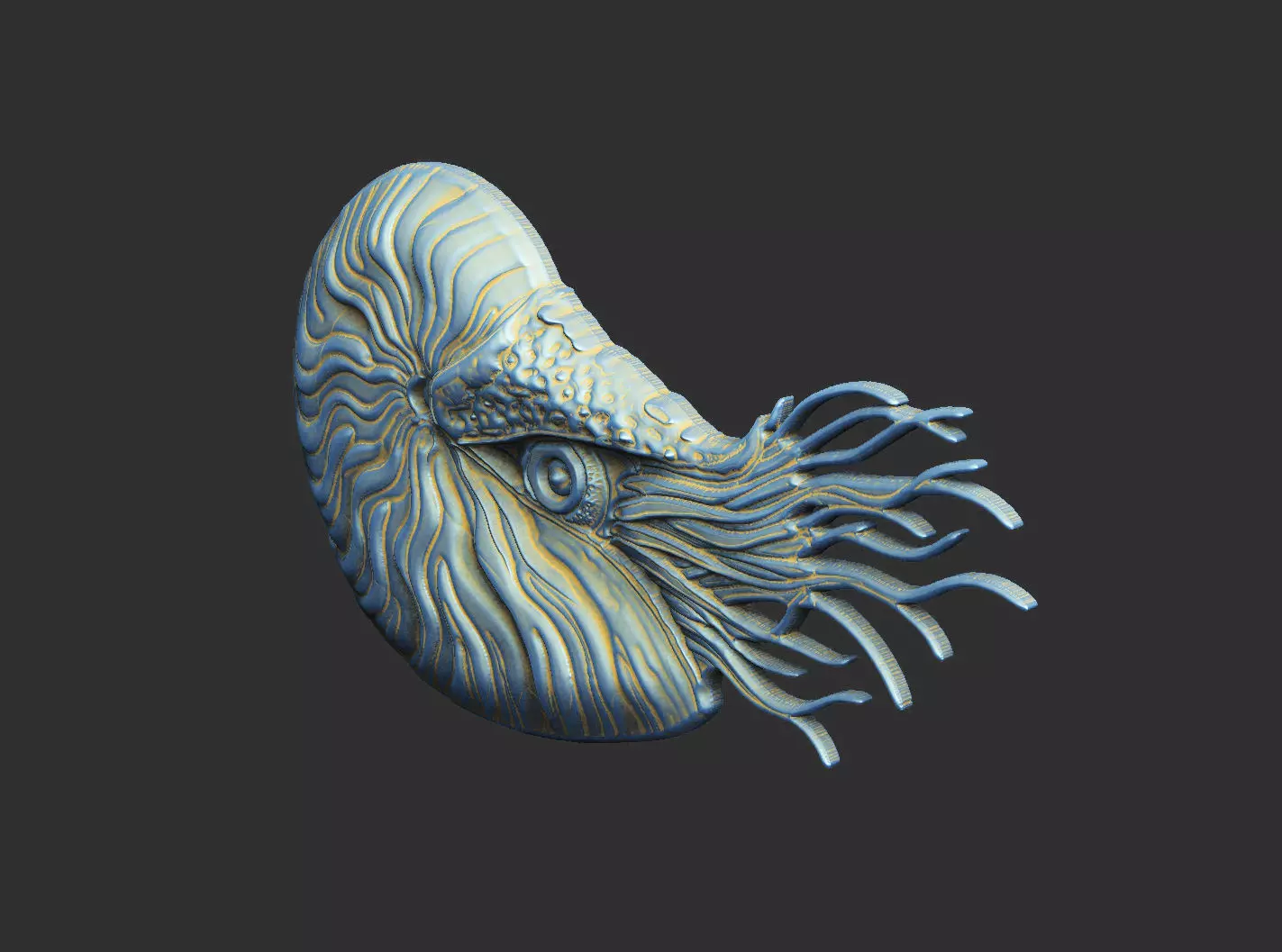 pompilius cnc aspire artcam V carving engrave wood relief  3D print model_4