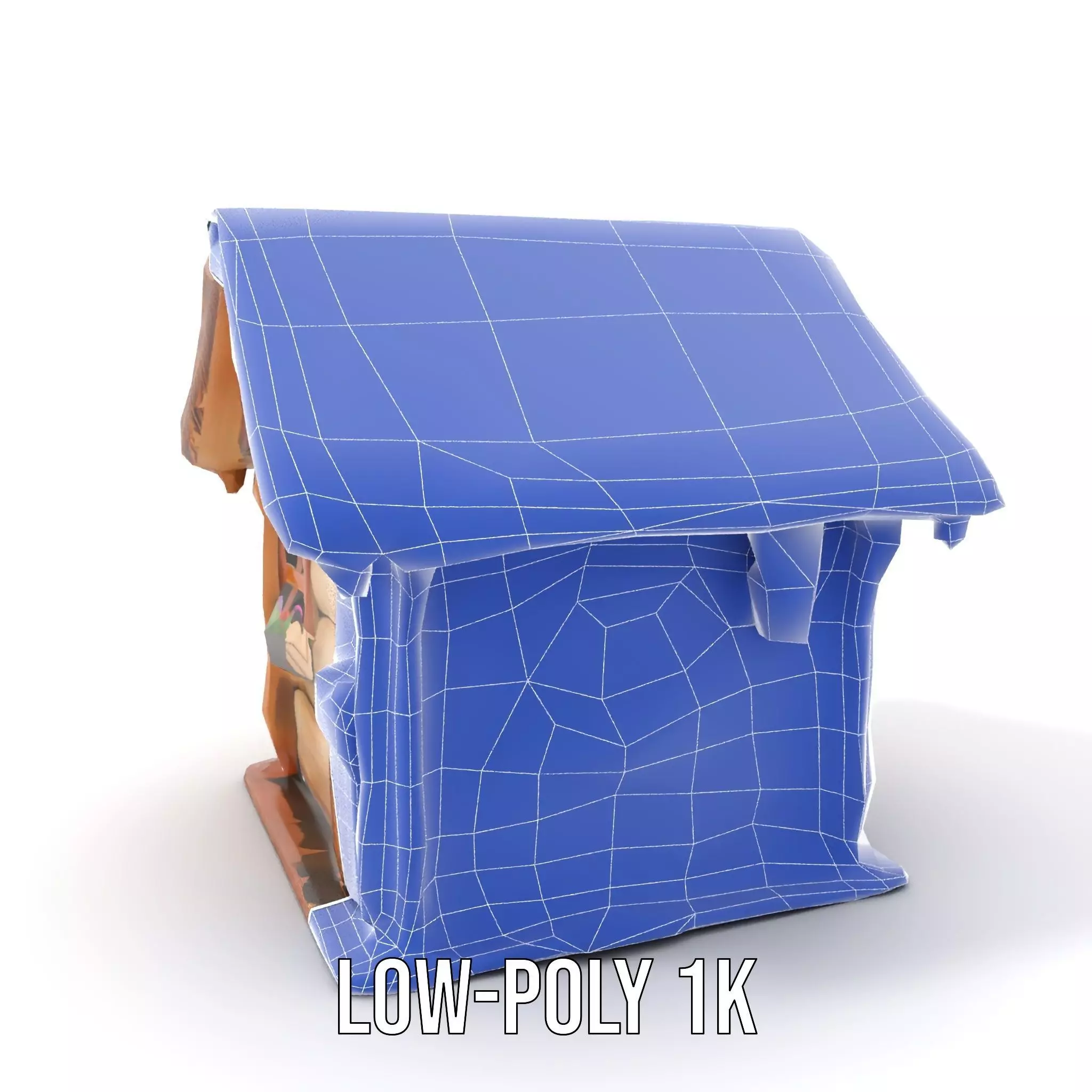 Charming Rustic Cottage model pack Low-poly 3D model_15