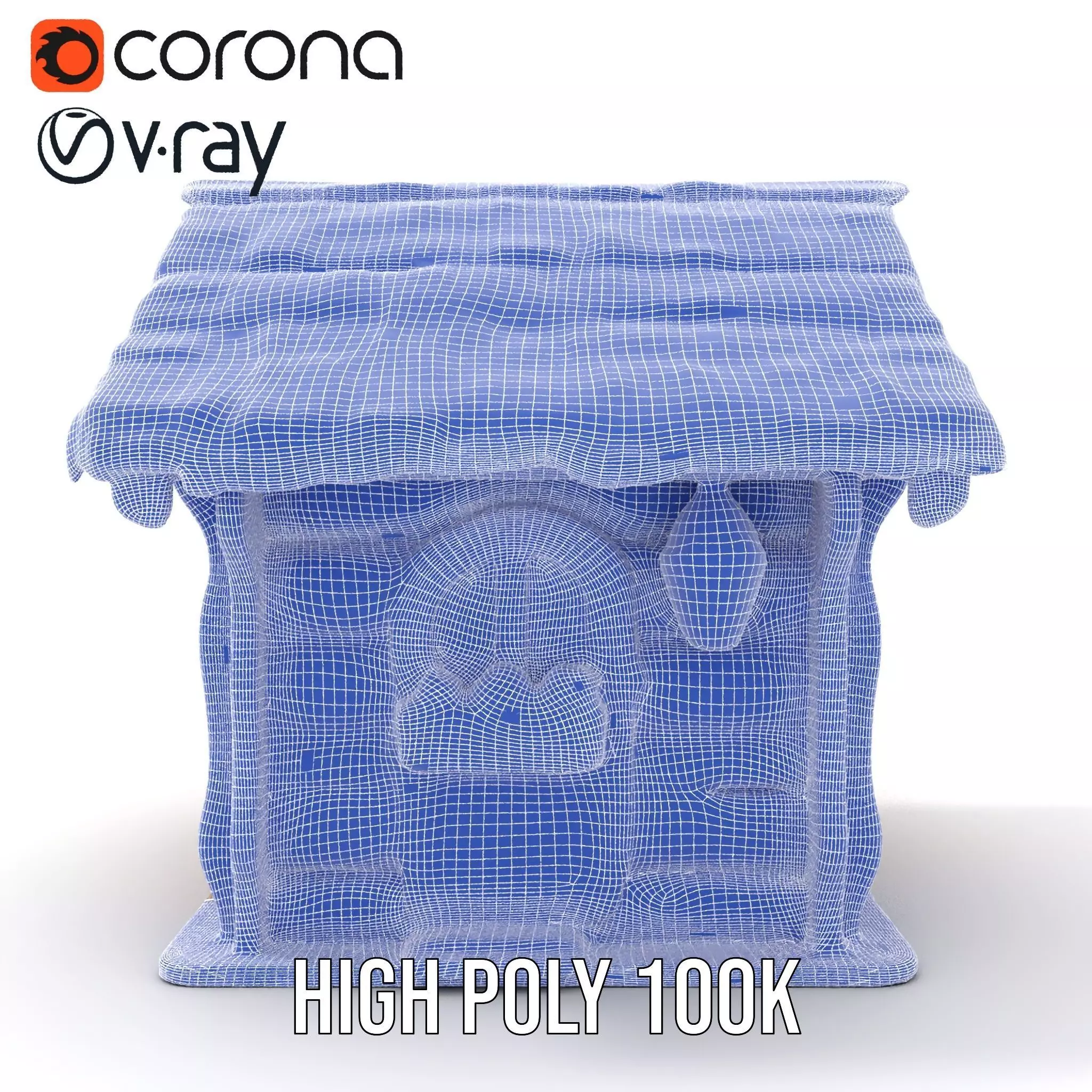 Charming Rustic Cottage model pack Low-poly 3D model_33