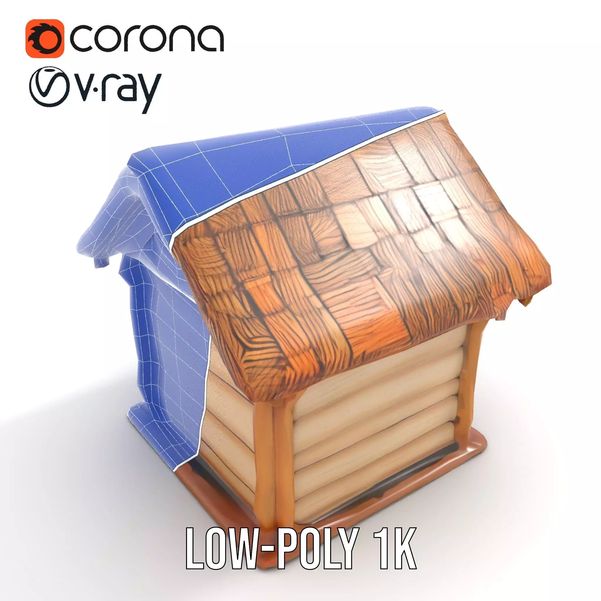 Charming Rustic Cottage model pack Low-poly 3D model_23