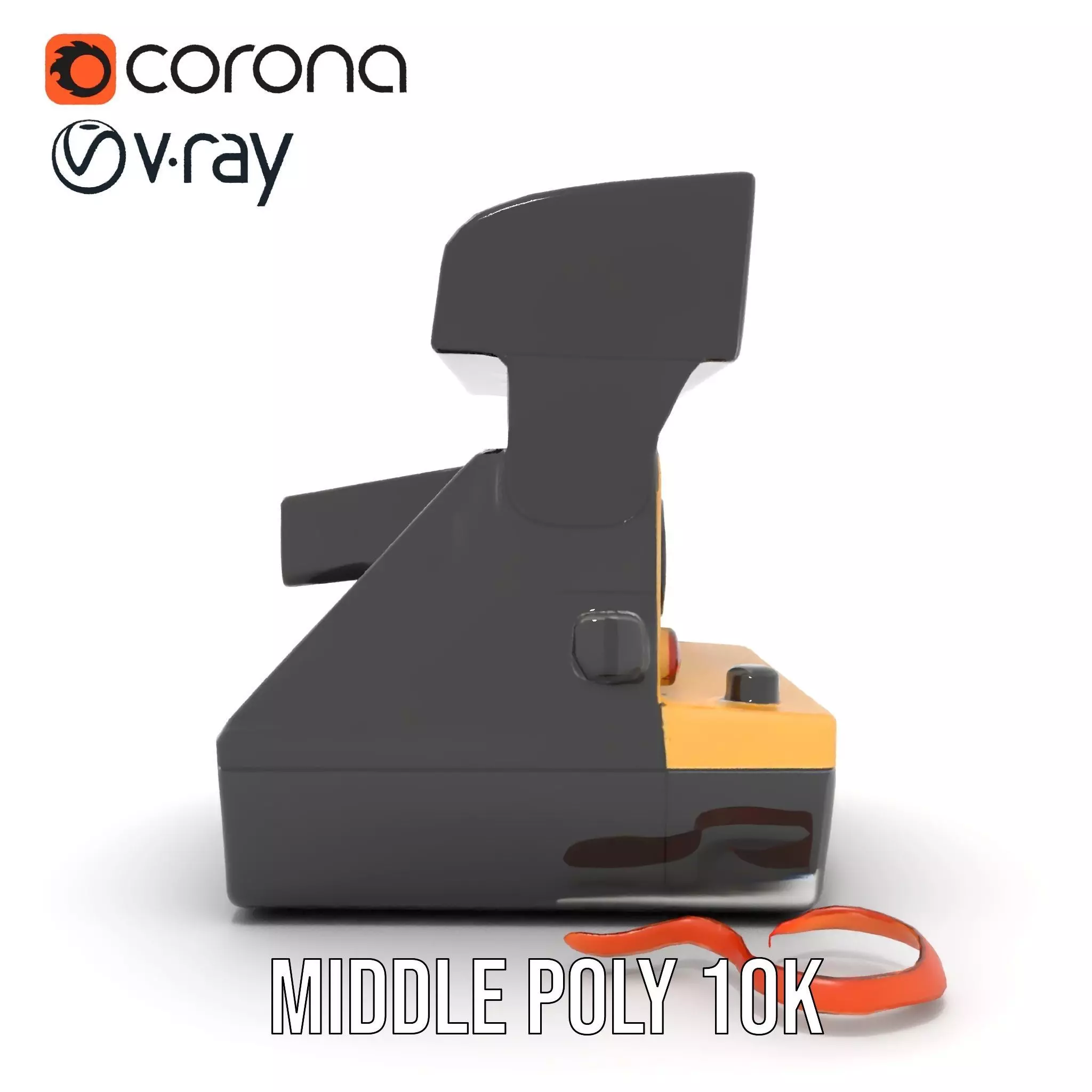 Retro Polaroid Camera model pack Low-poly 3D model_17