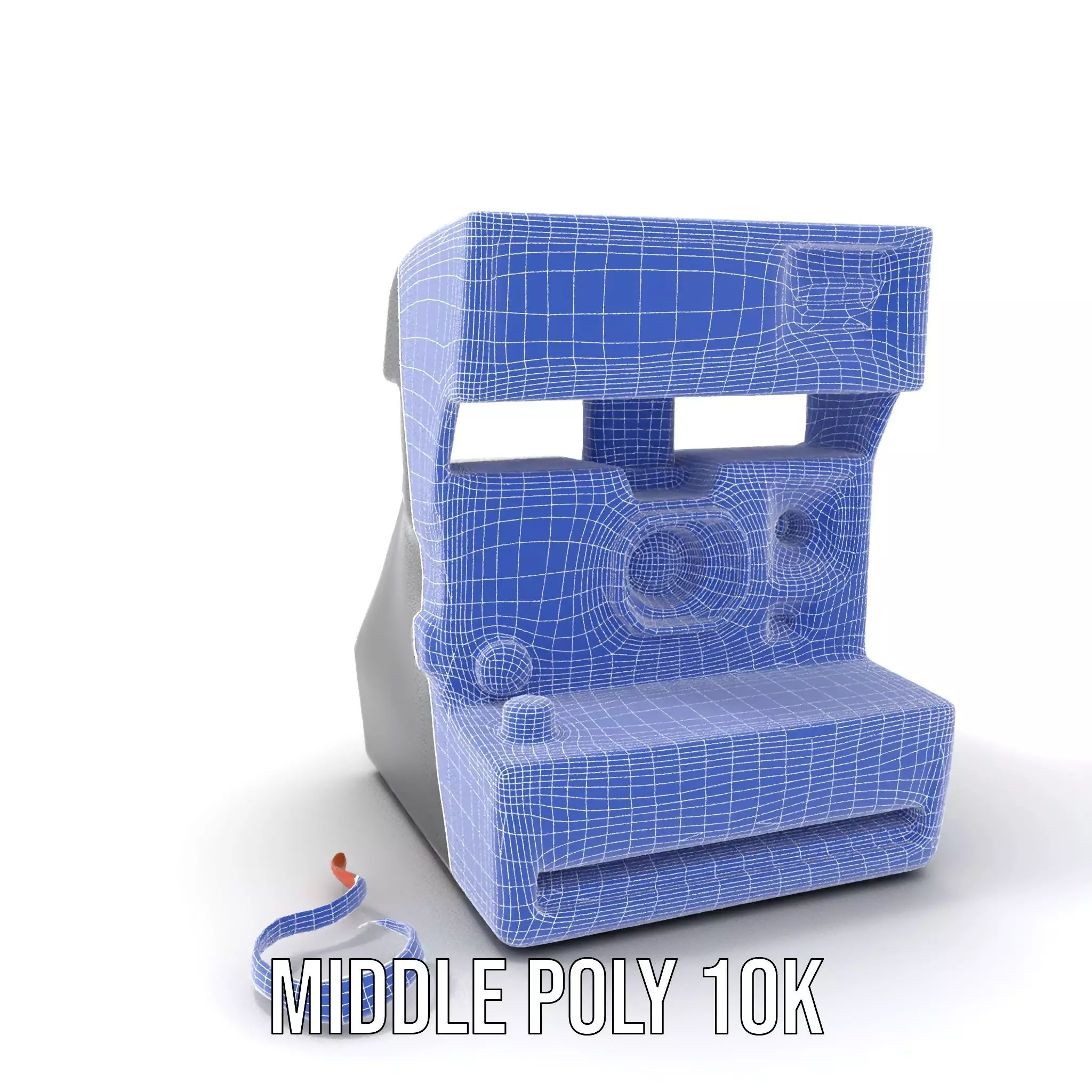 Retro Polaroid Camera model pack Low-poly 3D model_19