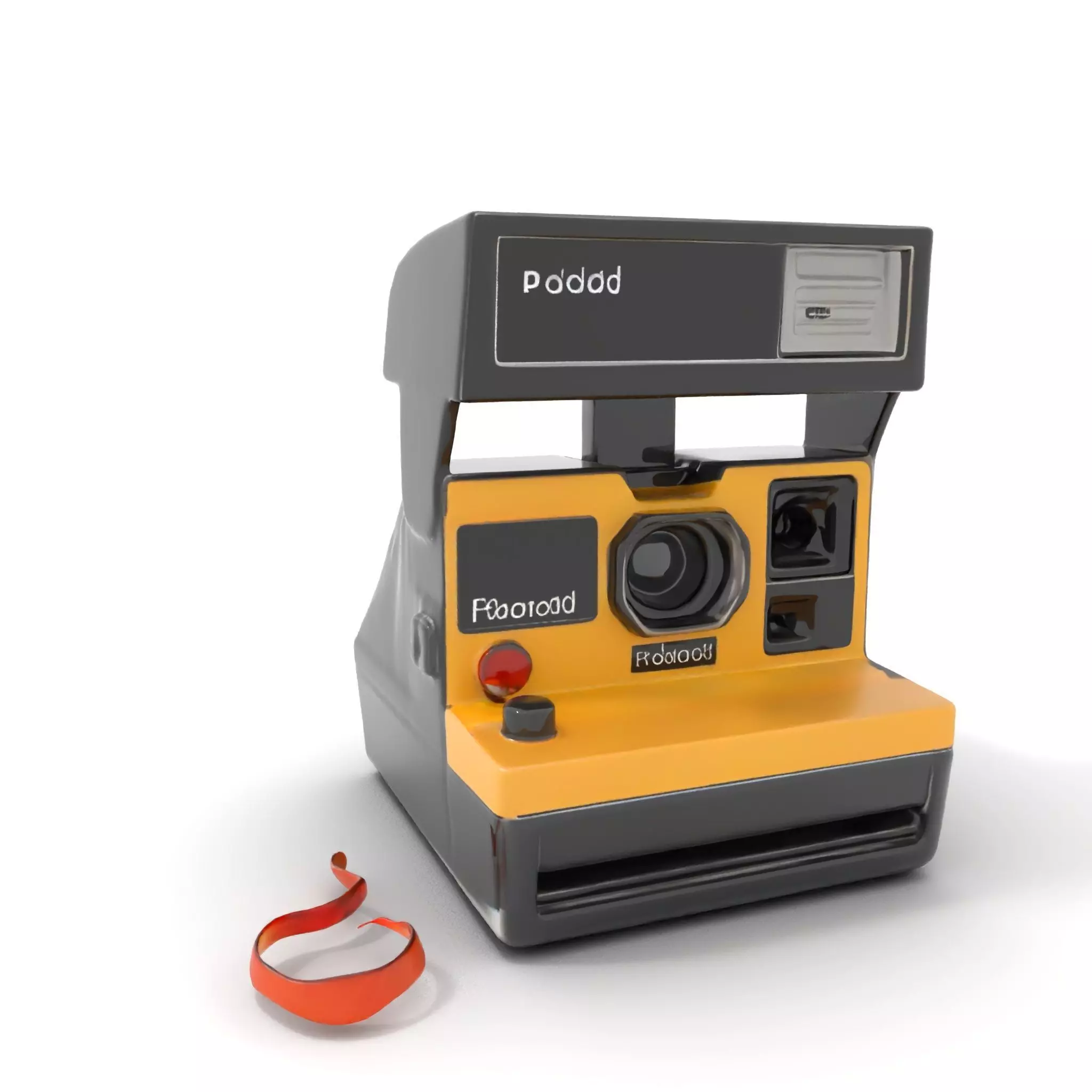 Retro Polaroid Camera model pack Low-poly 3D model_0