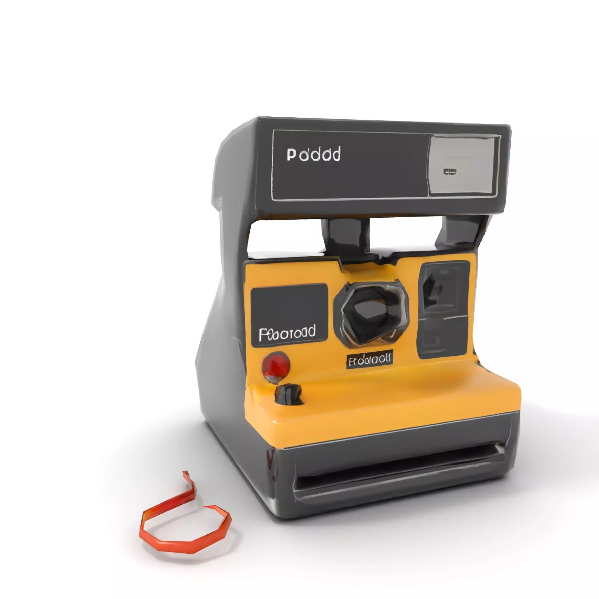 Retro Polaroid Camera model pack Low-poly 3D model_20