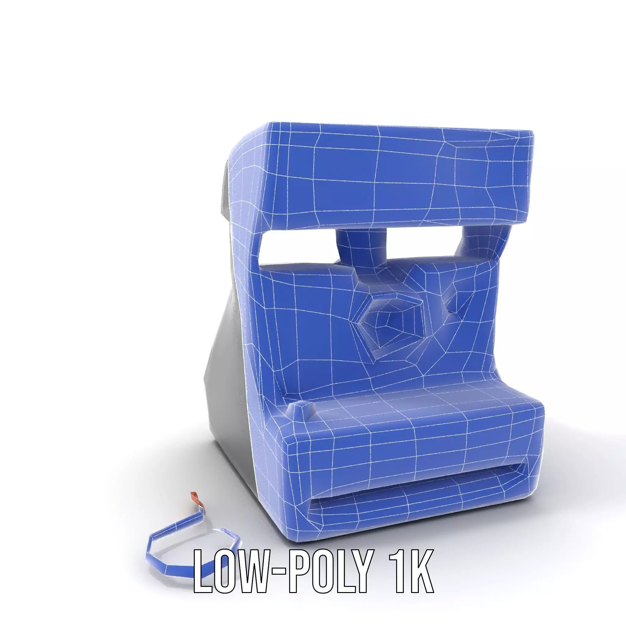 Retro Polaroid Camera model pack Low-poly 3D model_10