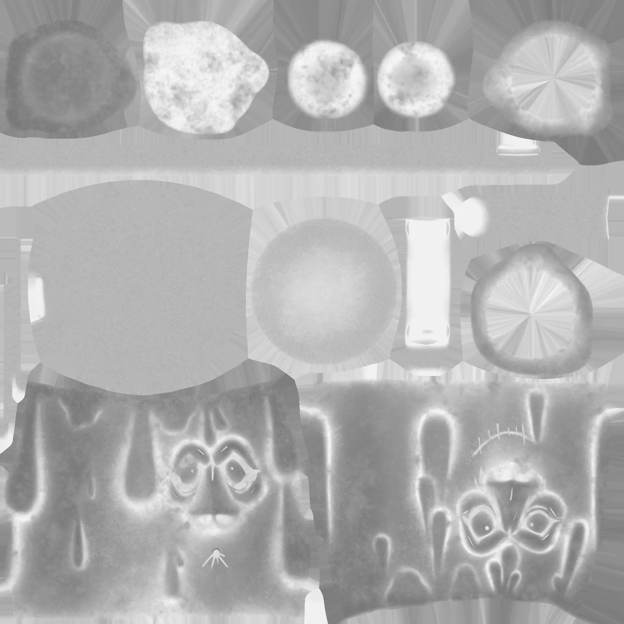 Stylized Halloween Candles Low-poly 3D model_13