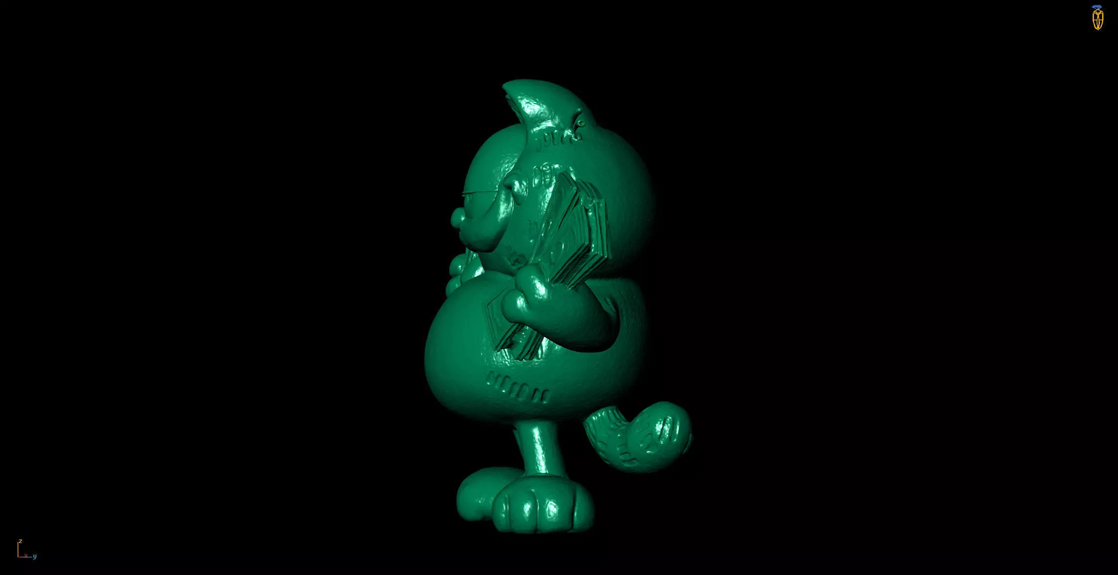 Garfield 3D Printable Model 3D print model_7