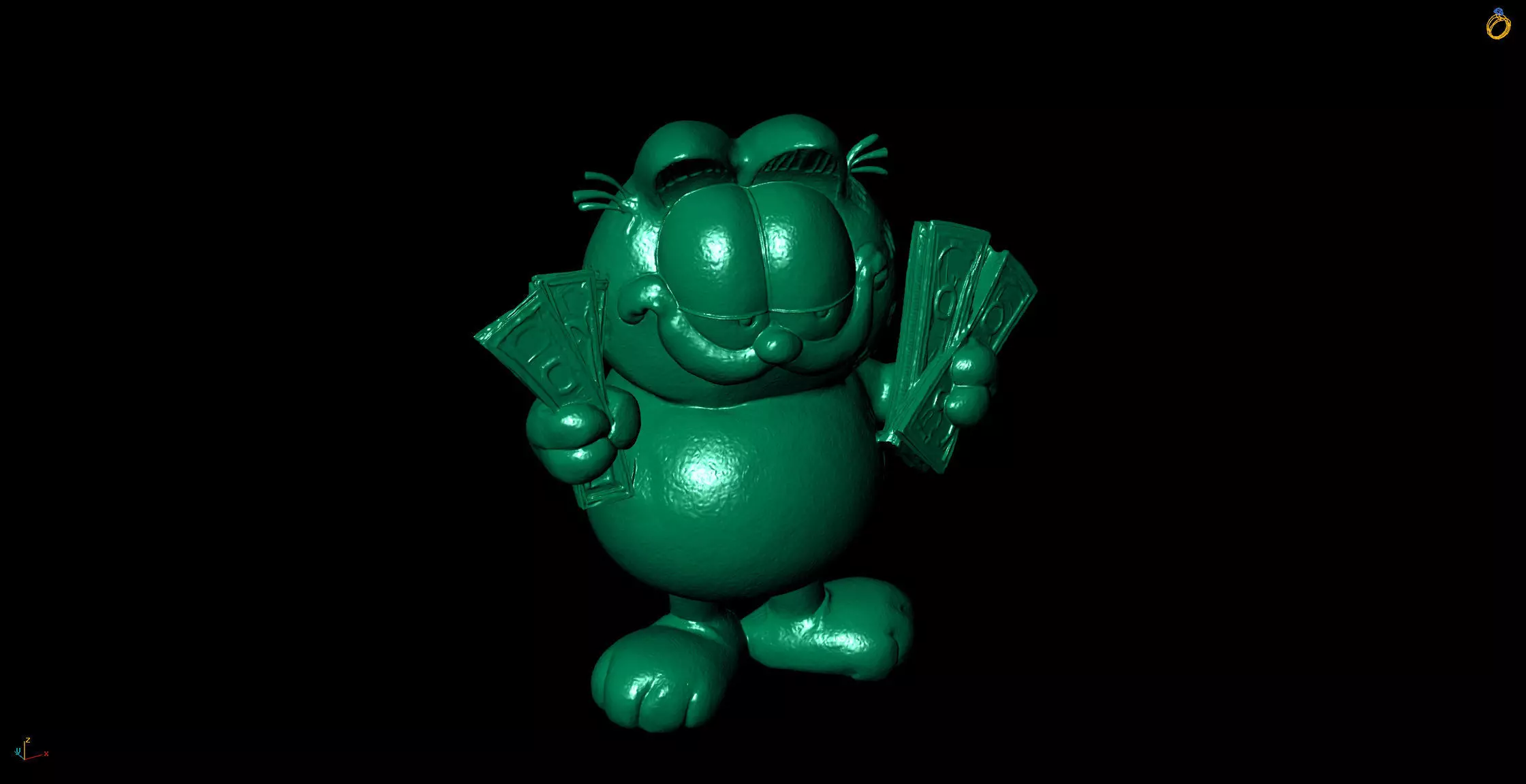 Garfield 3D Printable Model 3D print model_3