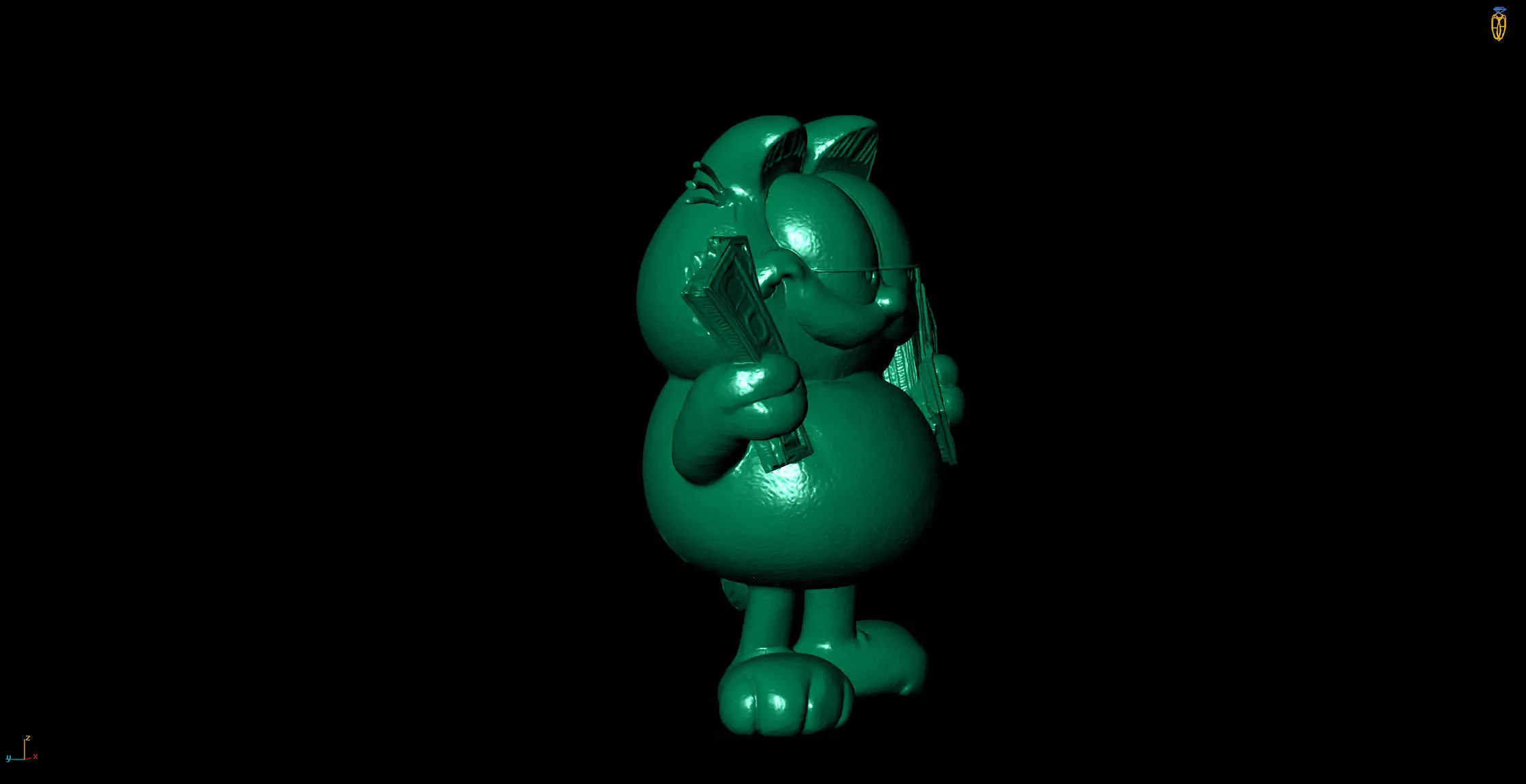 Garfield 3D Printable Model 3D print model_6