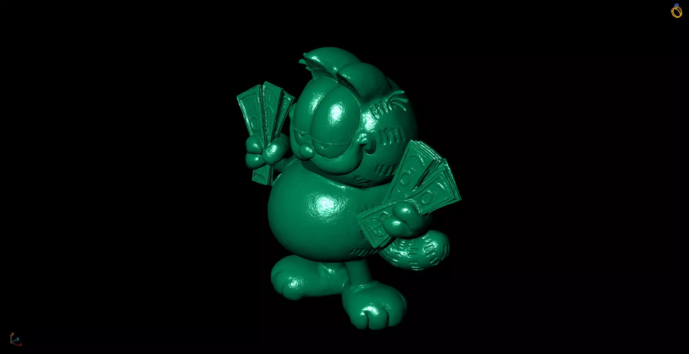 Garfield 3D Printable Model 3D print model_4