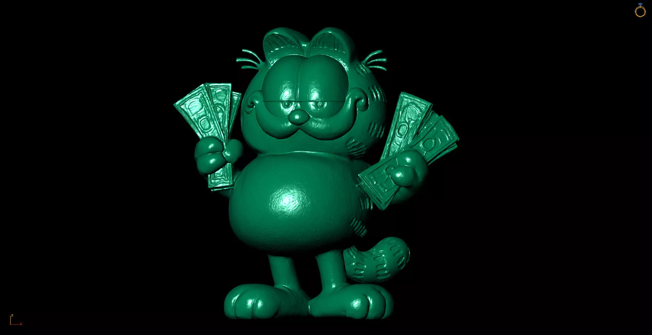 Garfield 3D Printable Model 3D print model_2