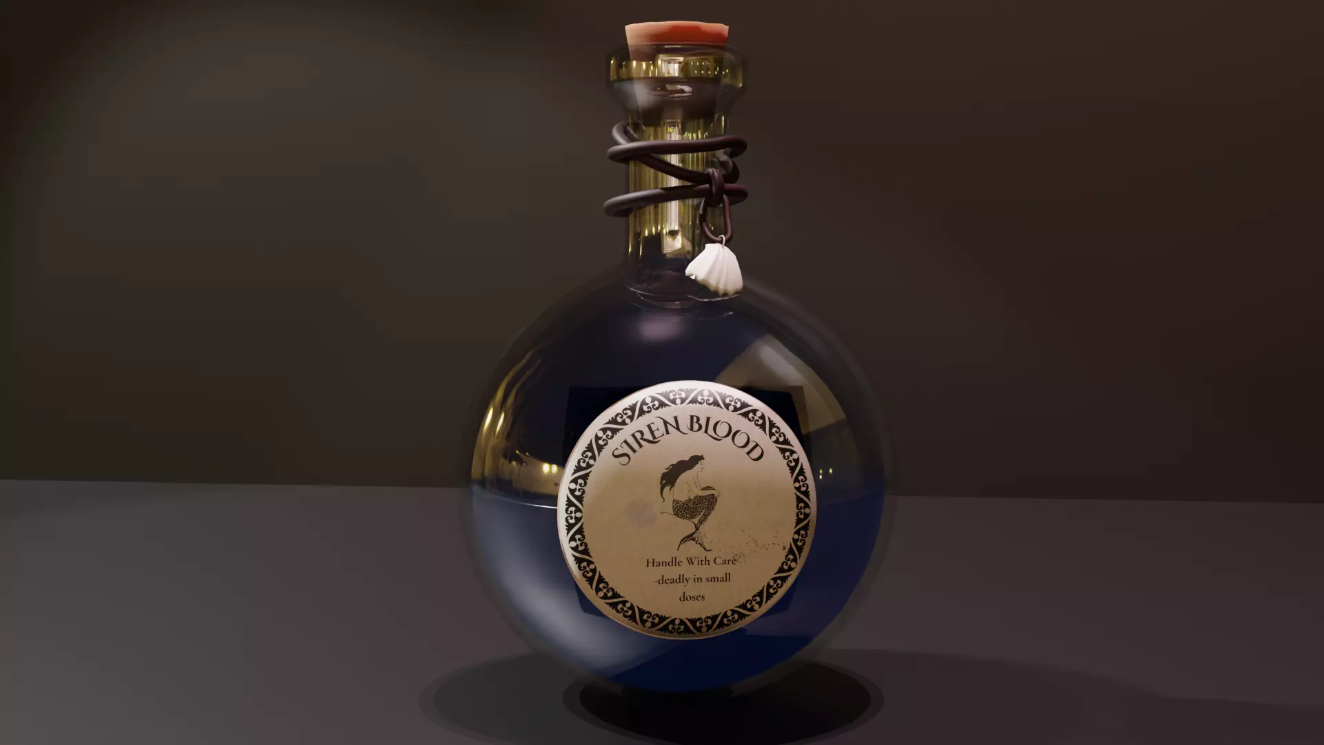 Witchy Potion Bottle Pack - Halloween Magic Set 3D model_5