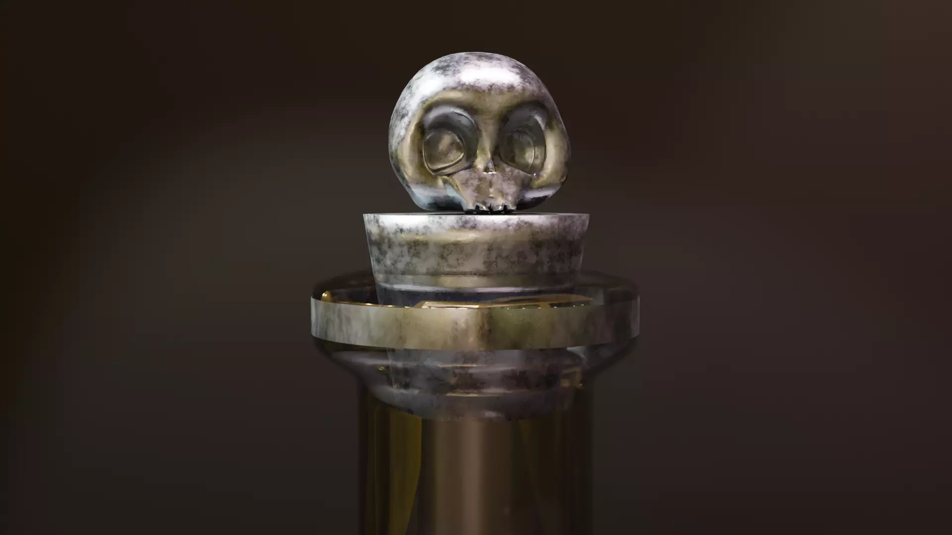 Witchy Potion Bottle Pack - Halloween Magic Set 3D model_3