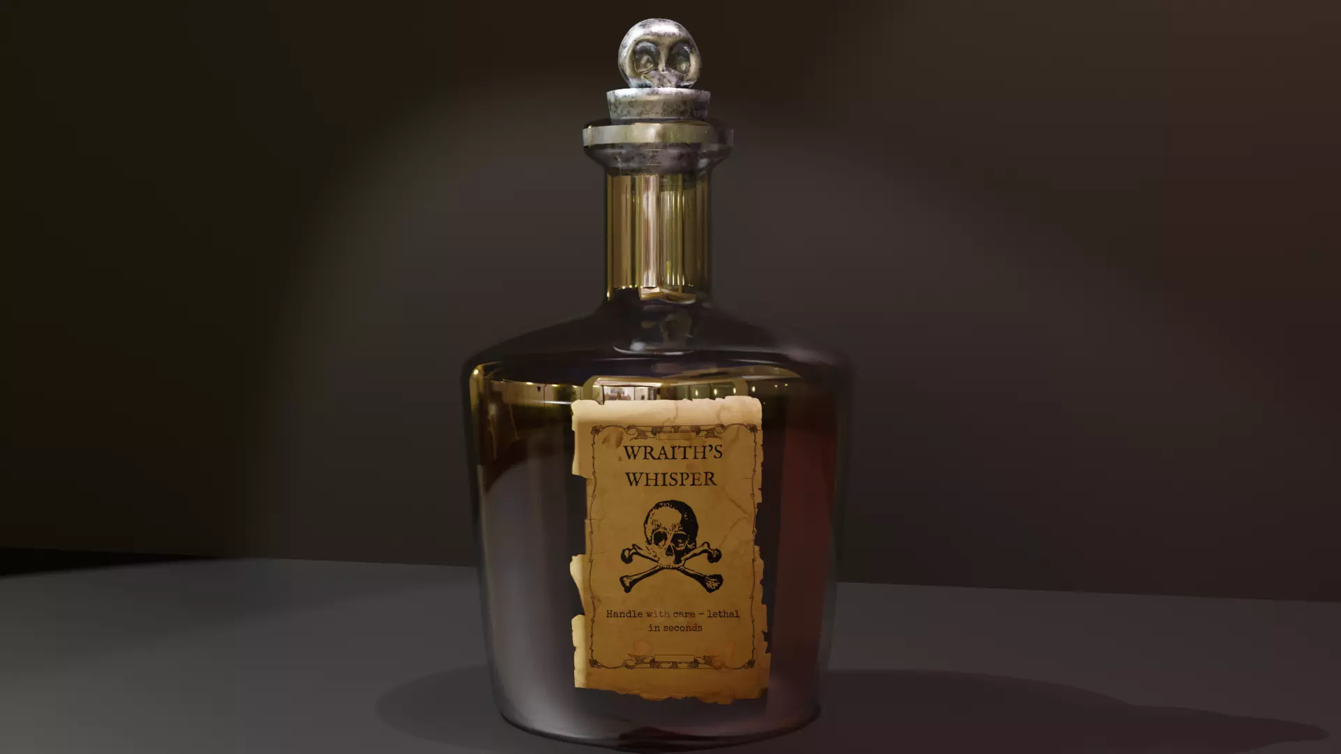 Witchy Potion Bottle Pack - Halloween Magic Set 3D model_2