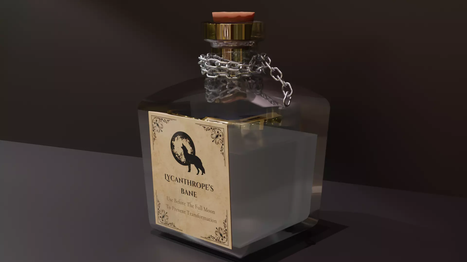 Witchy Potion Bottle Pack - Halloween Magic Set 3D model_7