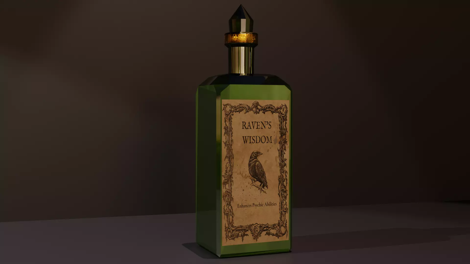 Witchy Potion Bottle Pack - Halloween Magic Set 3D model_4