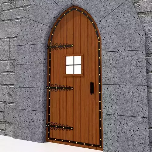Medieval Door-01 3D model