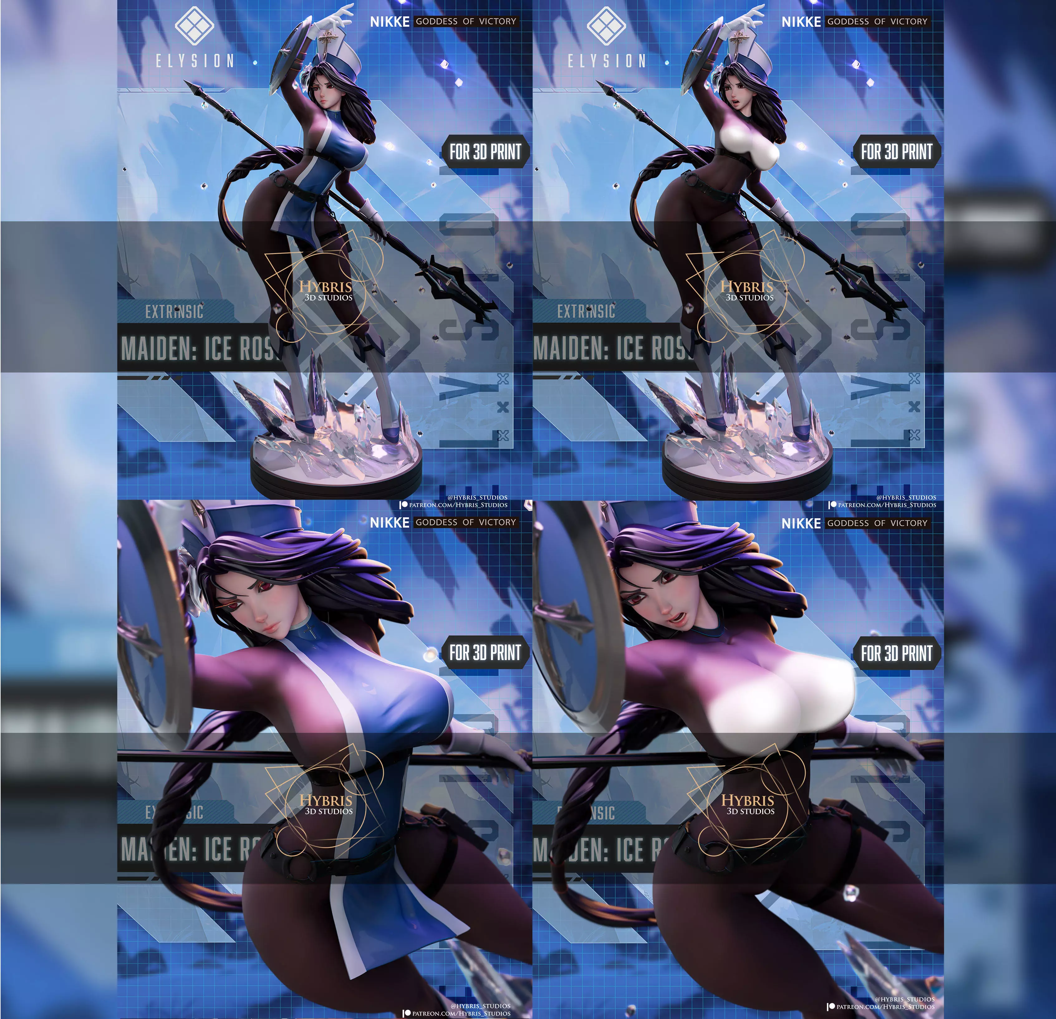 Maiden Ice Rose from Nikke Goddess Of Victory  Commercial Packag 3D print model_1