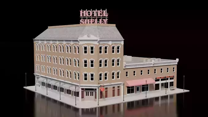 Hotel House 3D model