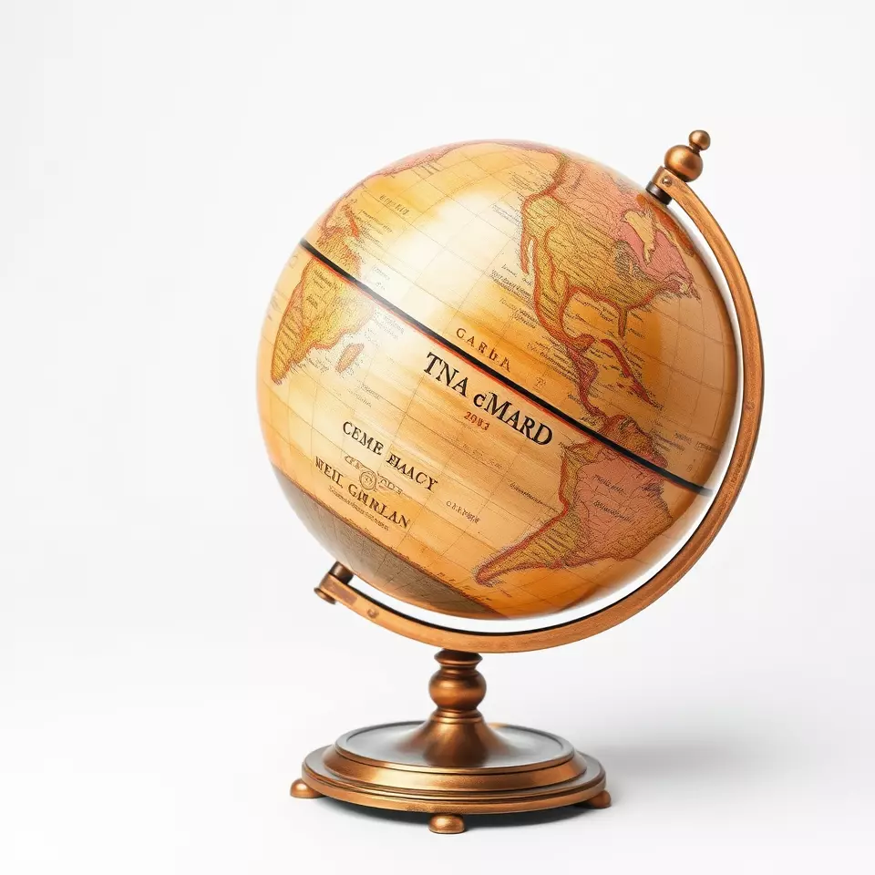 Vintage Globe model pack Low-poly 3D model_3