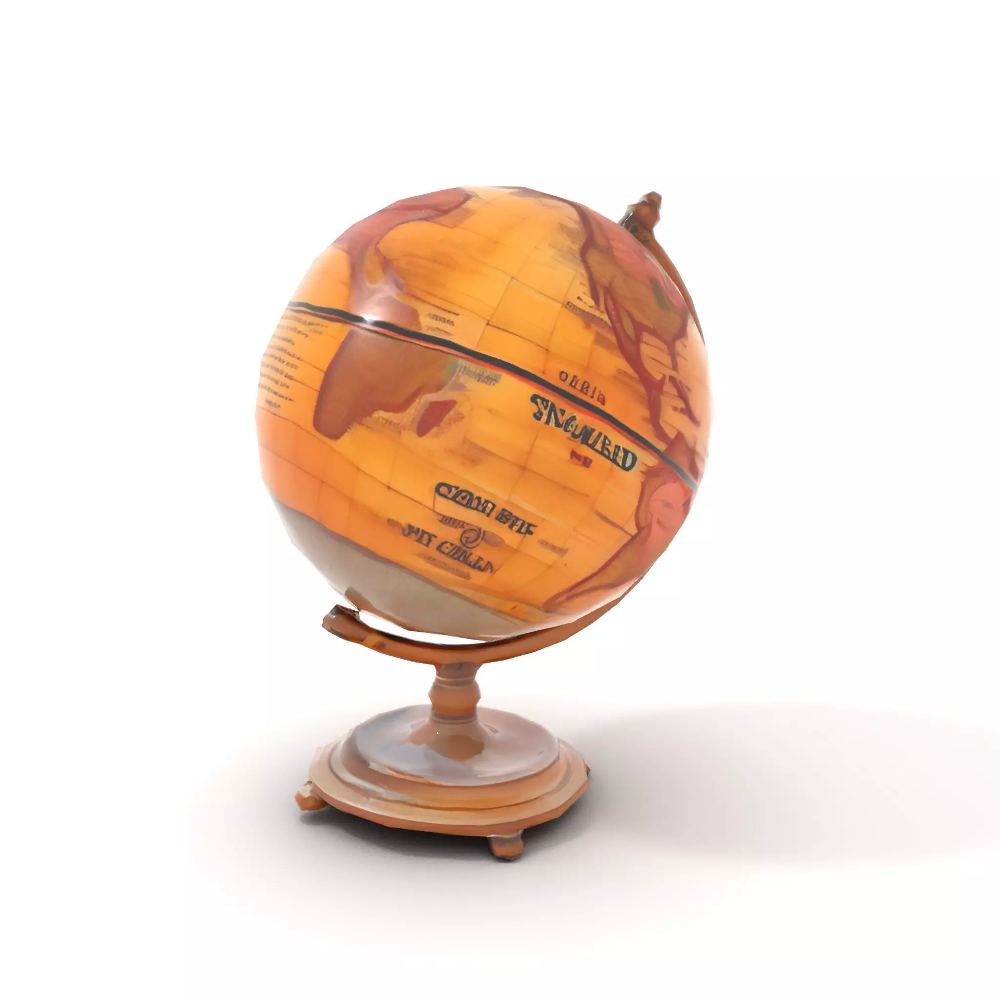 Vintage Globe model pack Low-poly 3D model_8