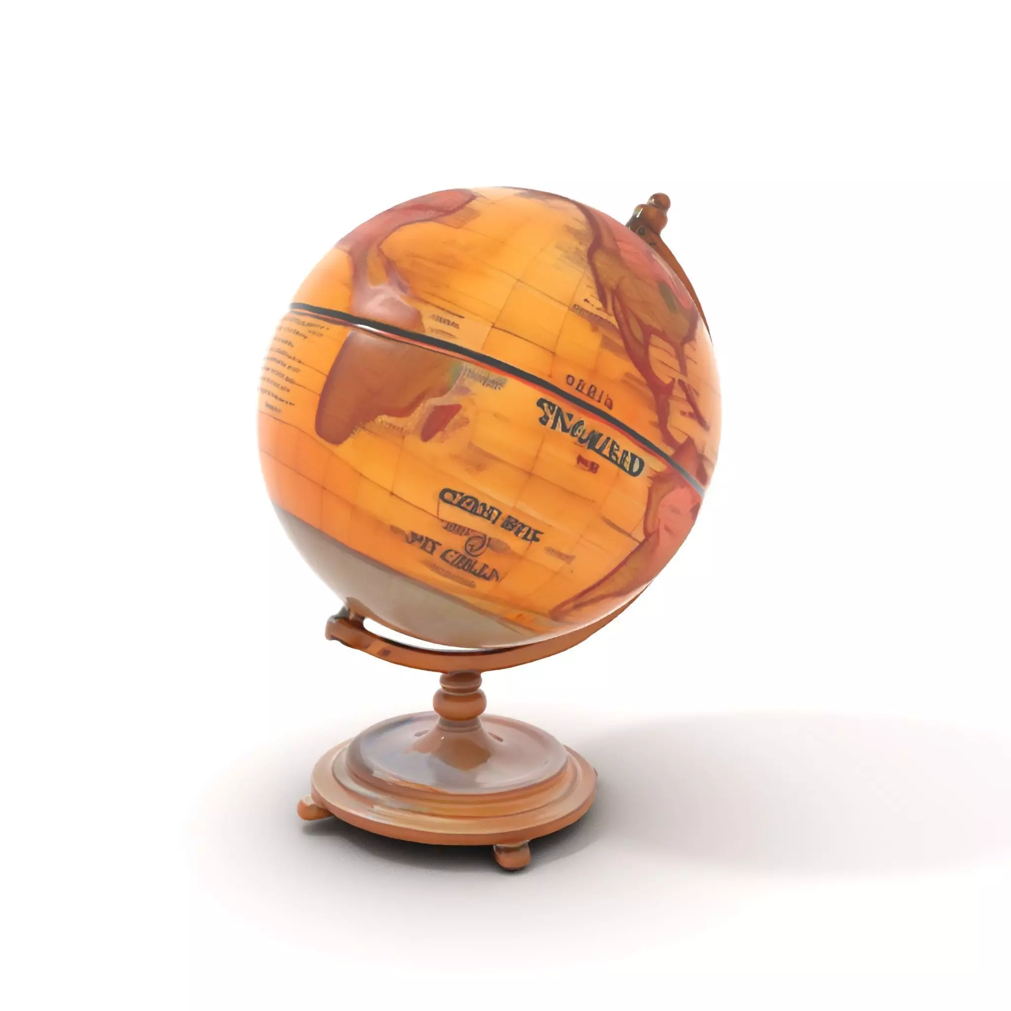 Vintage Globe model pack Low-poly 3D model_7