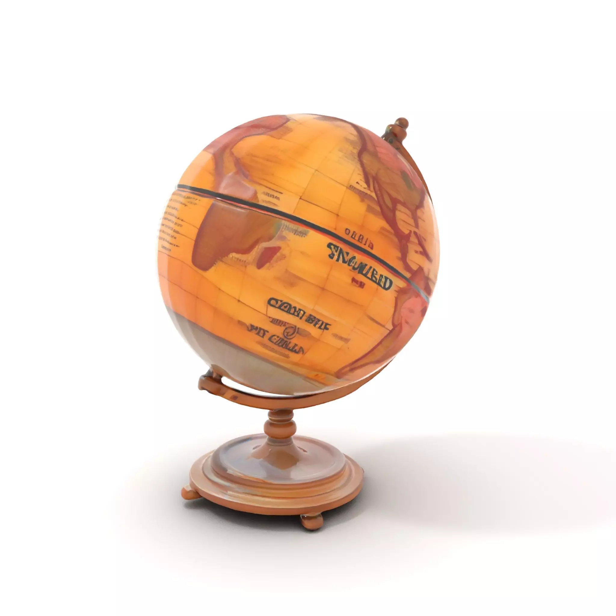 Vintage Globe model pack Low-poly 3D model_0