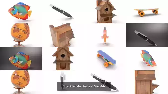 Eclectic Artefact Models 3D Model Collection