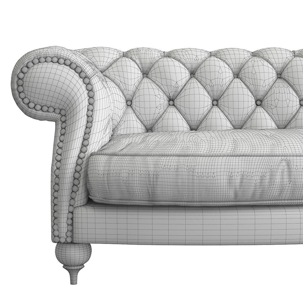 Baxter Diana Chester 3 seat sofa 3D model_7