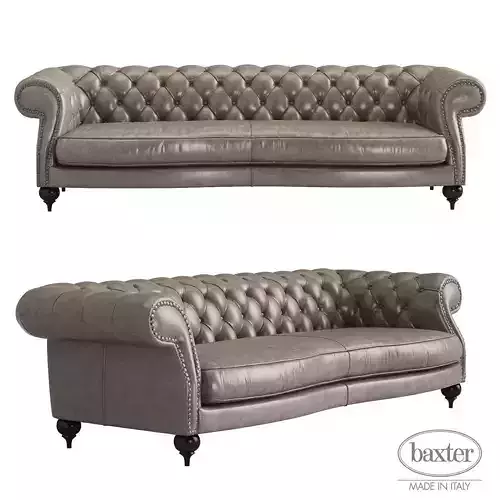 Baxter Diana Chester 3 seat sofa 3D model