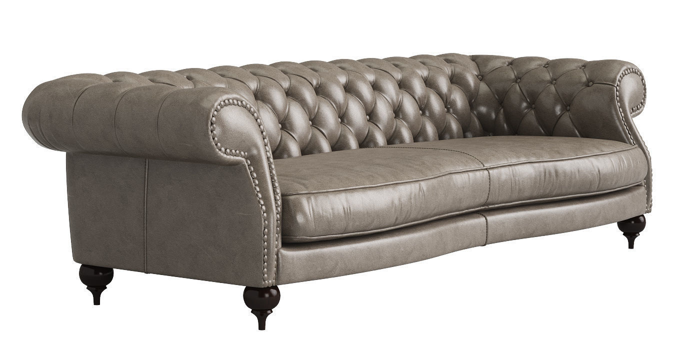 Baxter Diana Chester 3 seat sofa 3D model_1
