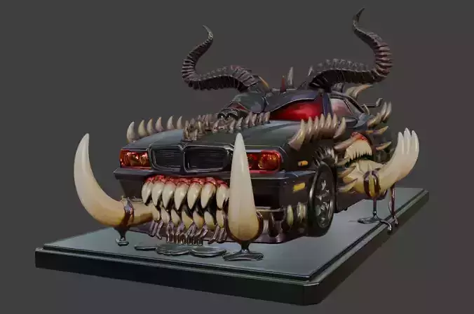 Halloween Beast Car Demonic Ride of Terror 3D print model