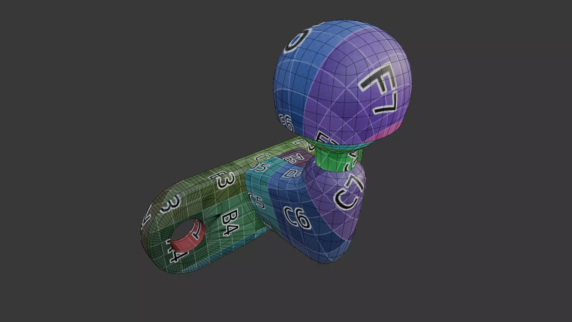 Heavy Duty Vehicle joint tow hitch ball plate 3d model 3D model_7