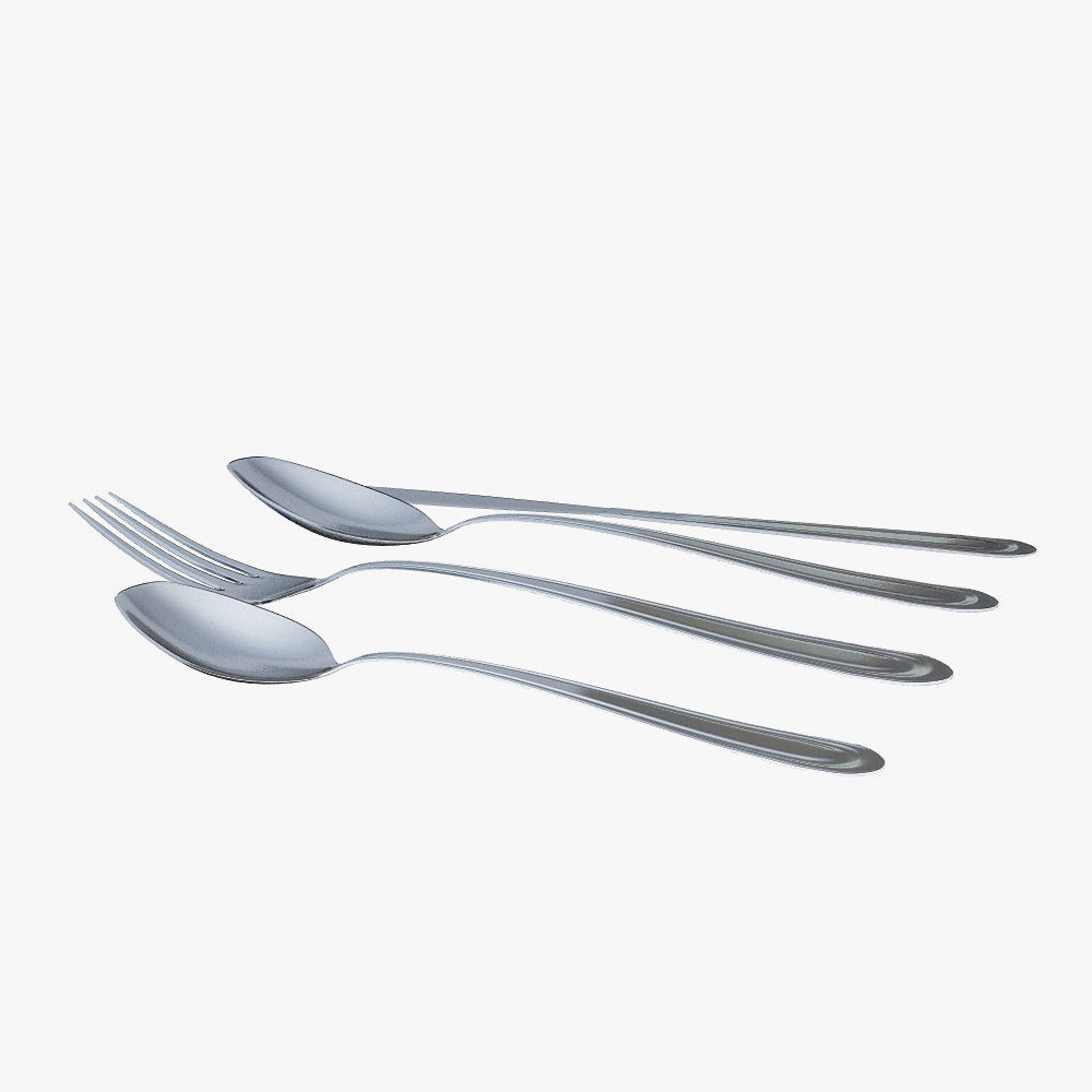 Cutlery 3D model_5