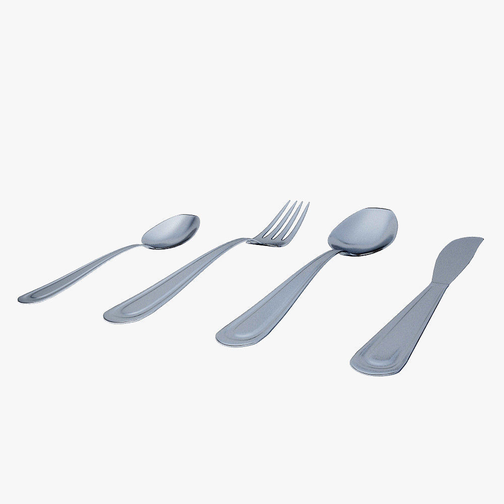 Cutlery 3D model_4