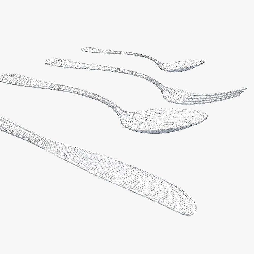 Cutlery 3D model_2