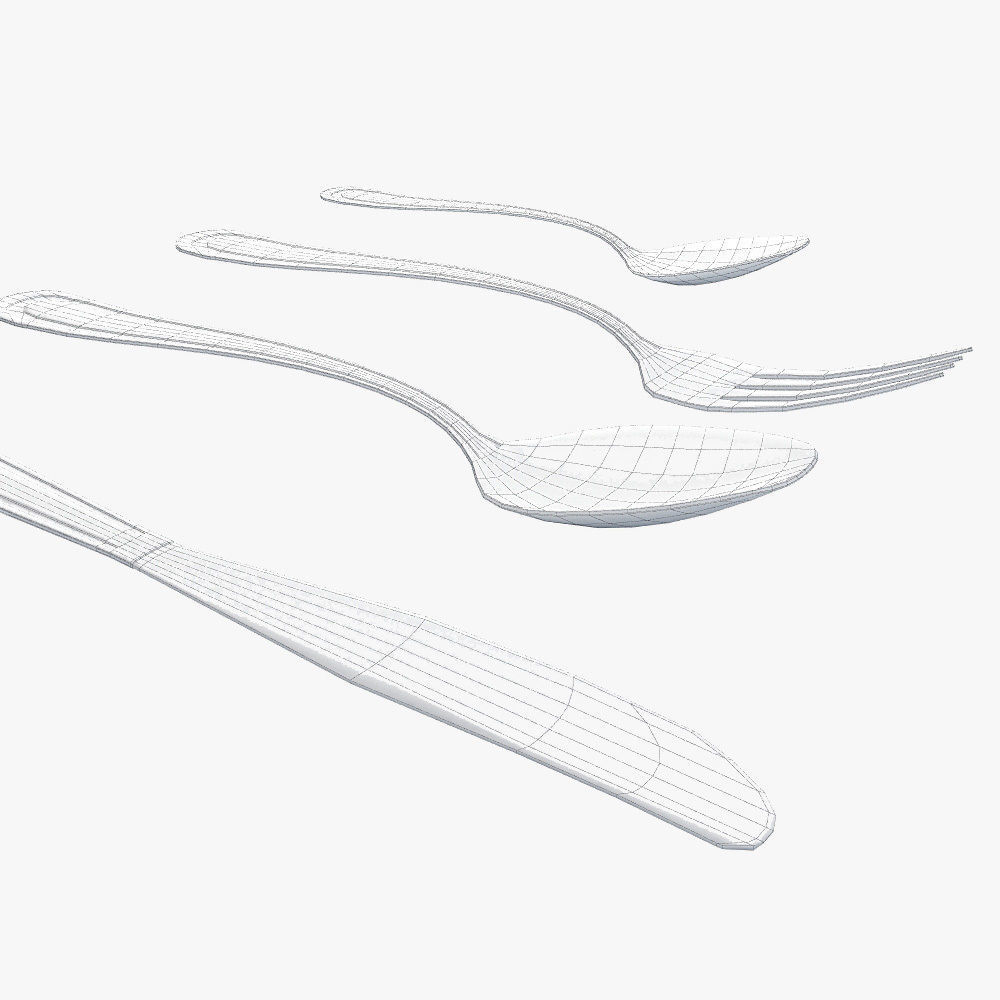 Cutlery 3D model_1