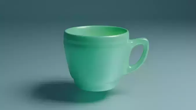 3D model of a ceramic cup