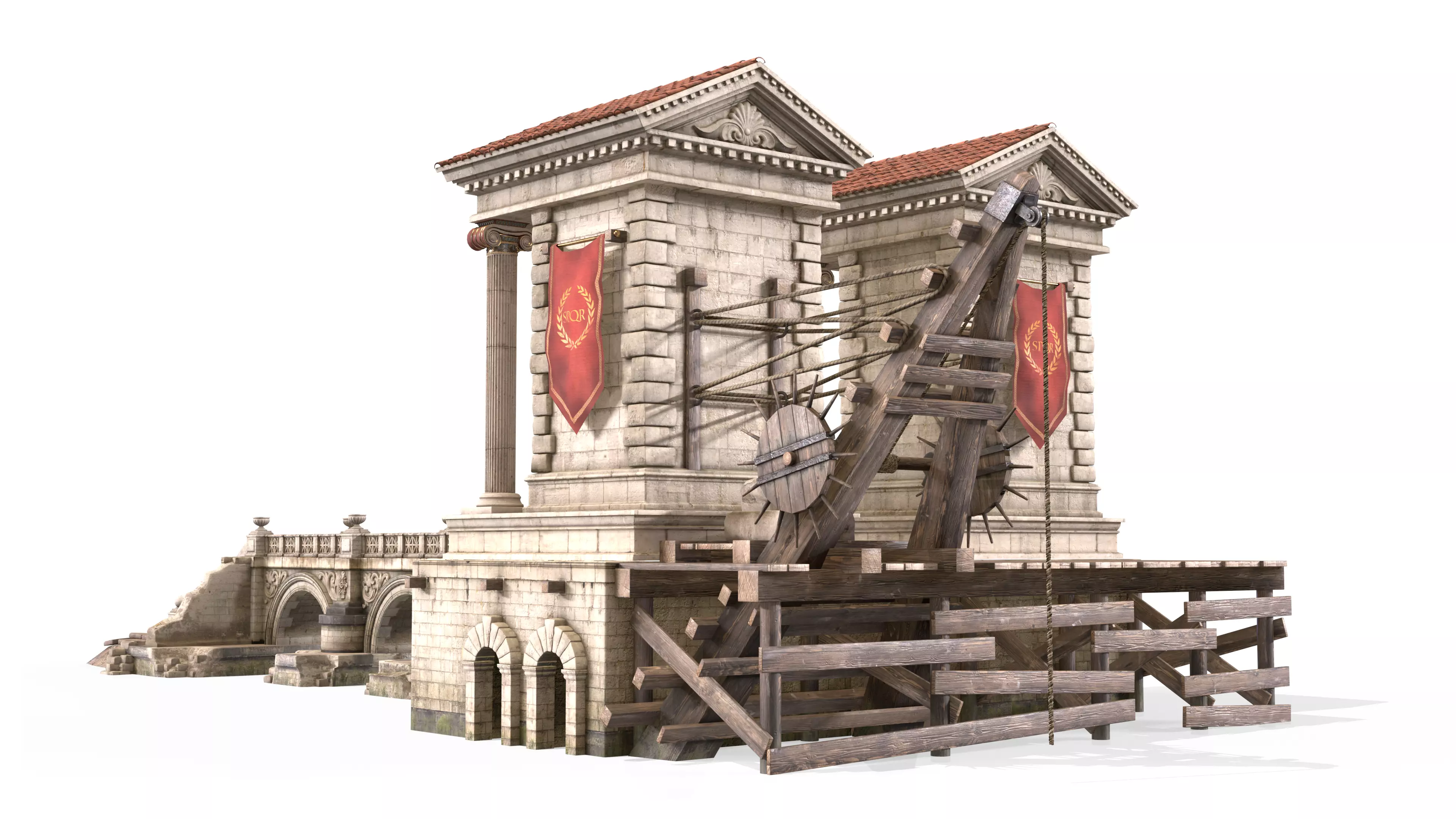 Port Ancient Rome 3D model_0