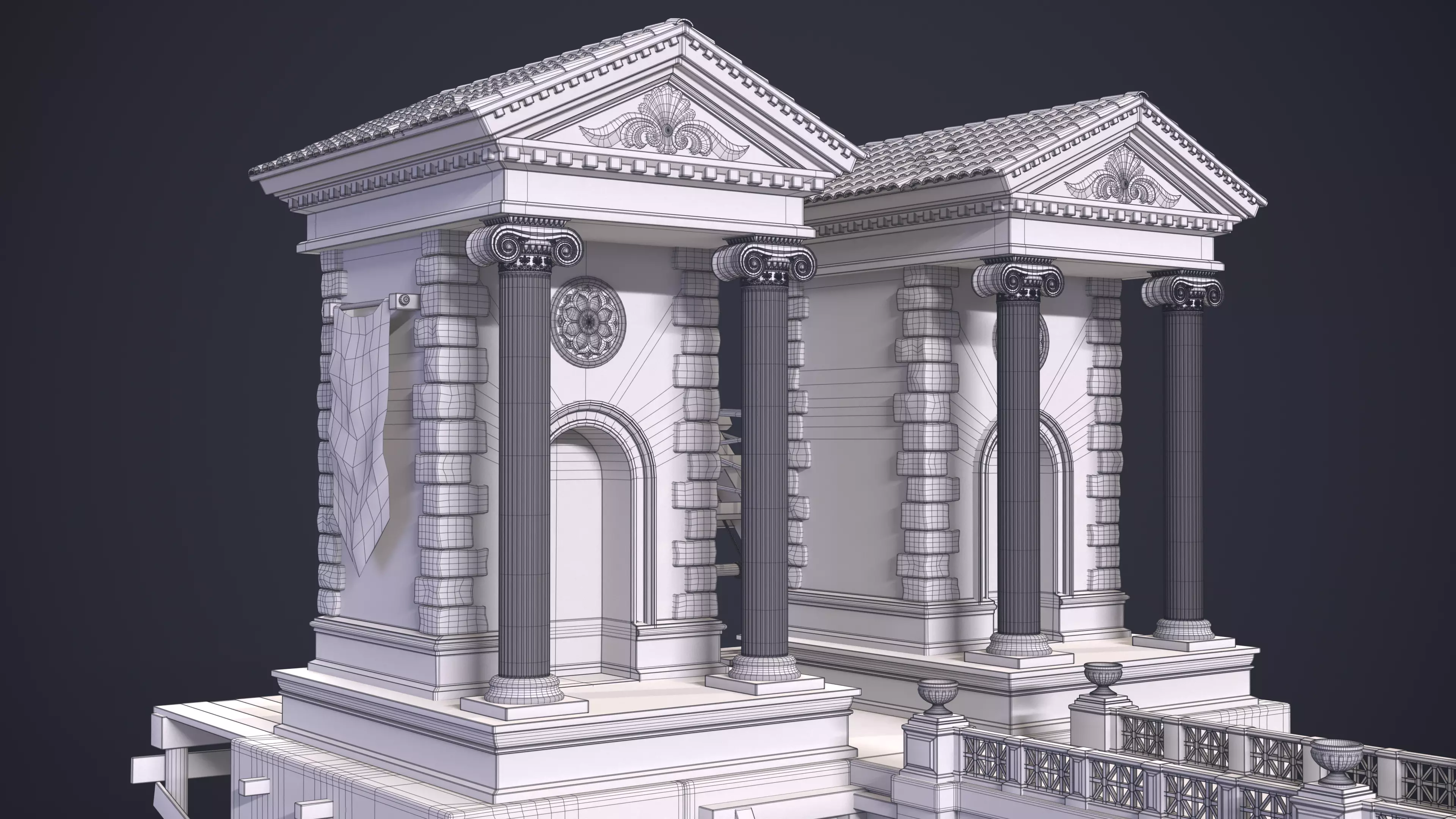 Port Ancient Rome 3D model_16