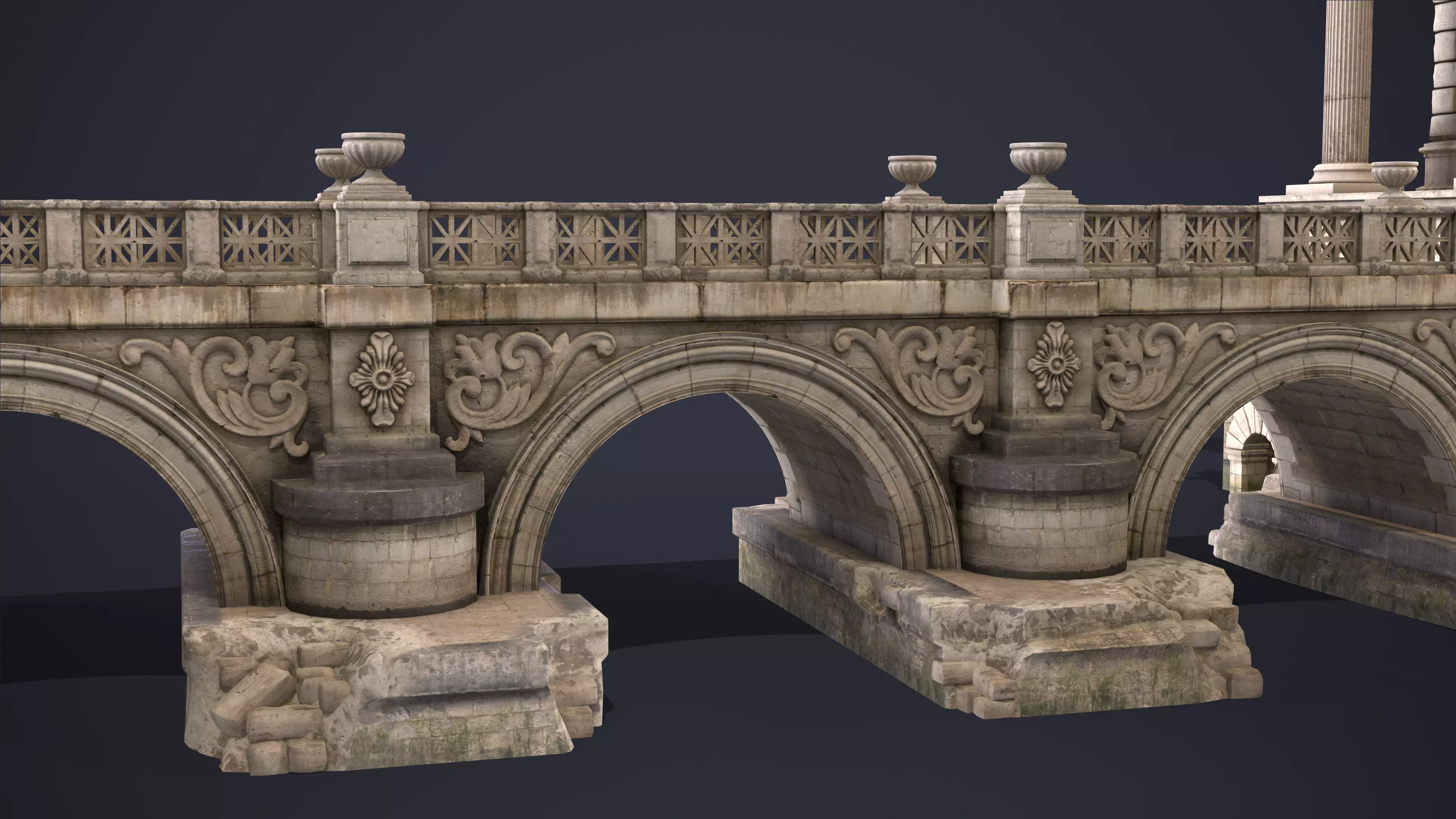 Port Ancient Rome 3D model_11