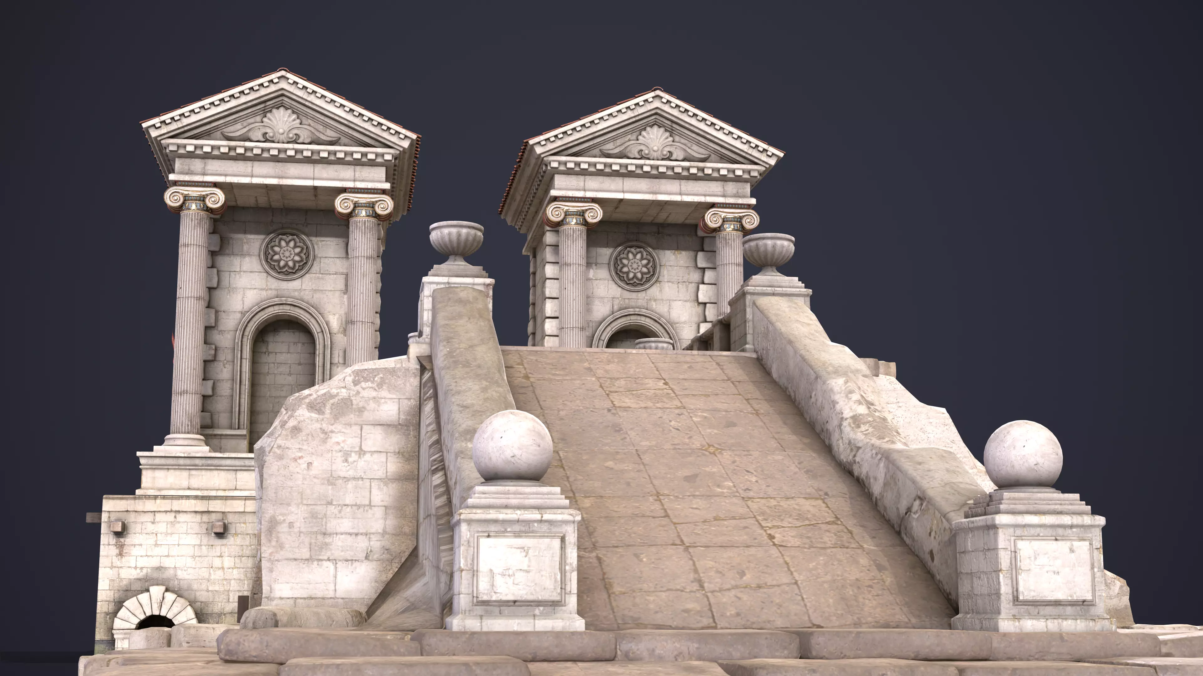 Port Ancient Rome 3D model_9