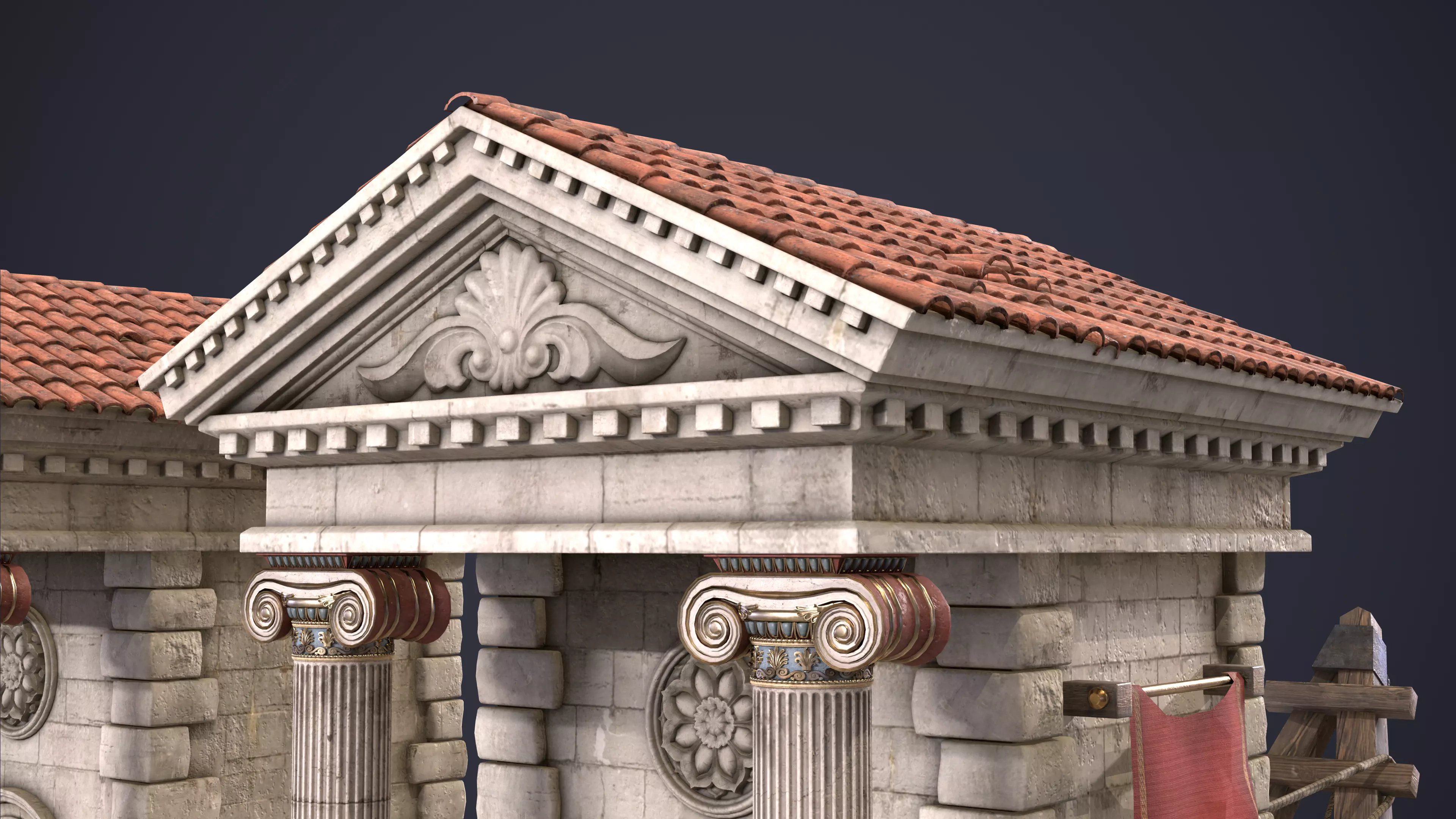 Port Ancient Rome 3D model_13